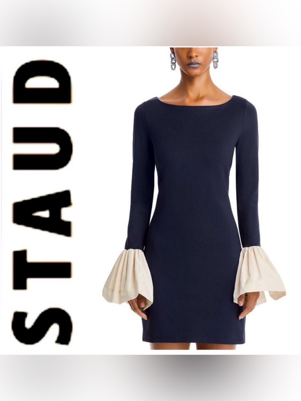 STAUD Hawthorne dress - NWT Size L $345